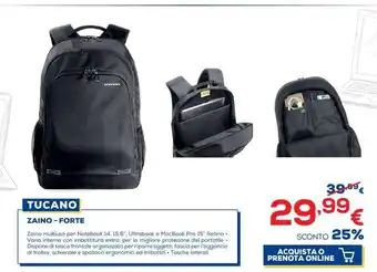 Euronics Tucano Zaino - Forte offerta