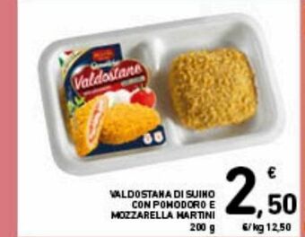 Spazio Conad Valdostana di suino con pomodoro e mozzarella martini offerta