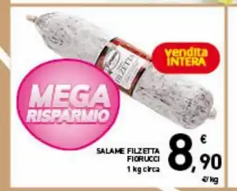 Spazio Conad Salame filzeta fiorucci offerta