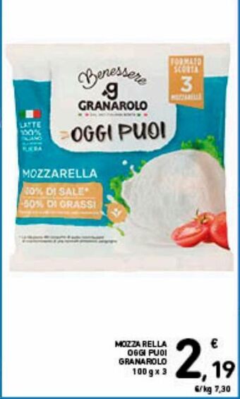 Spazio Conad Mozzarella oggi puoi granarolo offerta