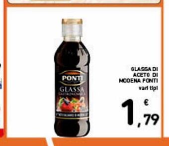 Glassa di aceto di modena ponti