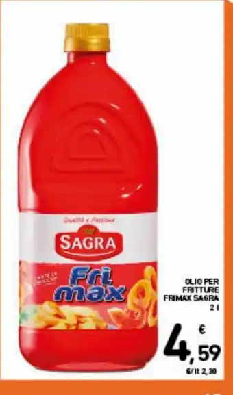 Olio per fritture frimax sagra