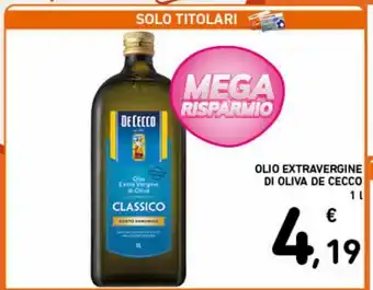 Spazio Conad Olio extravergine di oliva de cecco offerta