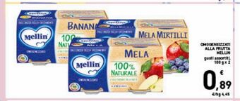 Spazio Conad Omogeneizzati alla frutta mellin offerta