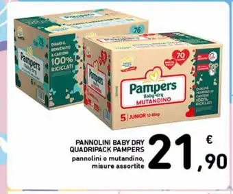 Spazio Conad Pannolini baby fry quadripack pampers offerta