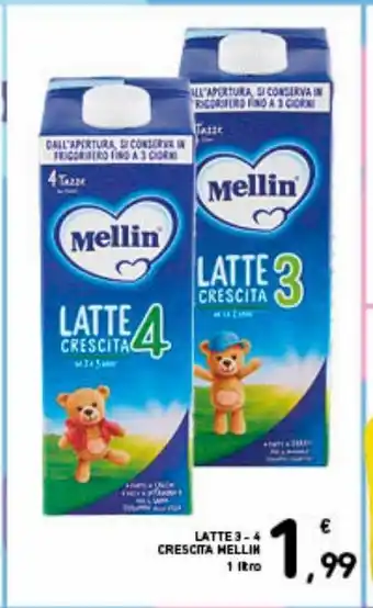 Spazio Conad Latte 3-4 crescita mellin offerta