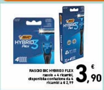 Spazio Conad Rasoio bic hybrid3 flex offerta