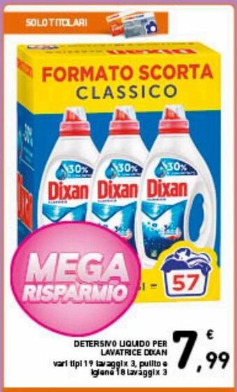 Spazio Conad Detersivo liquido per lavatrice dixan offerta