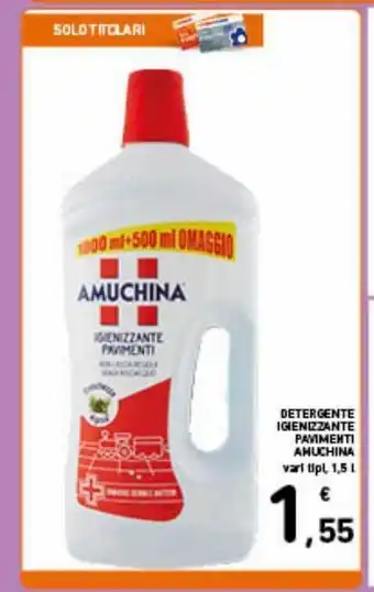 Spazio Conad Detergente igienizzante pavimenti amuchina offerta