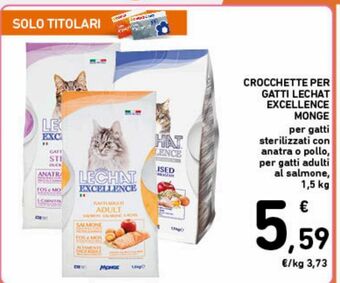 Crocchette per gatti lechat excellence monge