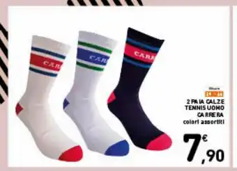 Spazio Conad 2 paia calze tennis uomo carrera offerta