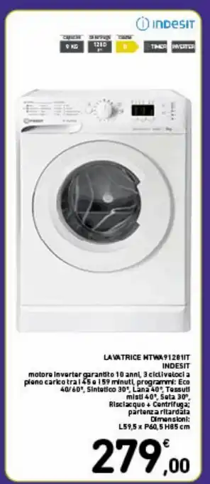 Spazio Conad Lavatrice wtw491281it indesit offerta