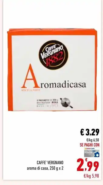 Conad Caffe' vergnano aroma di casa, 250 g x 2 offerta