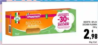 Conad Biscotto -30% di zuccheri plasmon 260 g offerta