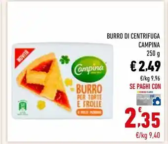 Burro di centrifuga campina 250 g
