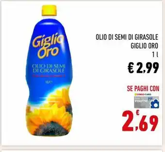 Conad Olio di semi di girasole giglio oro 1 i offerta