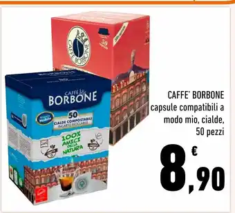 Conad Caffe' borbone capsule compatibili a modo mio, cialde, 50 pezzi offerta