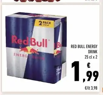 Conad Red bull energy drink 25cl x 2 offerta