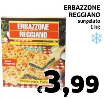 Ecu Discount Erbazzone Reggiano surgelato 1 kg offerta