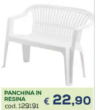 Panchina in Resina