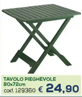 Tavolo Pieghevole 80x72cm
