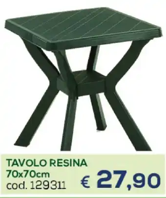 Casa & Co Tavolo Resina 70x70cm offerta