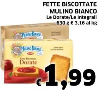 Ecu Discount Barilla Mulino Bianco Fette Biscottate 630 g offerta