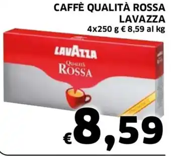 Ecu Discount Lavazza Caffè Qualità Rossa 4x250 g offerta