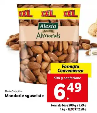 Lidl Alesto Selection Mandorle Sgusciate 500 g confezione offerta