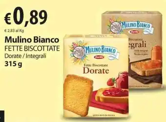 Extra Supermercati Mulino Bianco Fette Biscottate 315g offerta