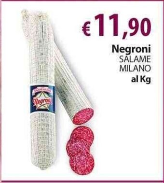 Extra Supermercati Negroni Salame Milano offerta