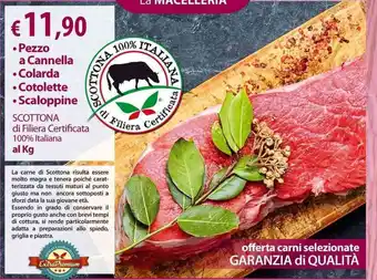 Extra Supermercati Pezzo a Cannella, Colarda, Cotolette e Scaloppine offerta