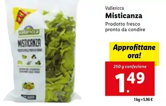 Lidl Vallericca Misticanza offerta