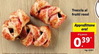 Lidl Treccia ai frutti rossi offerta