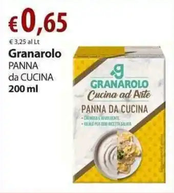 Extra Supermercati Granarolo Panna da Cucina 200ml offerta