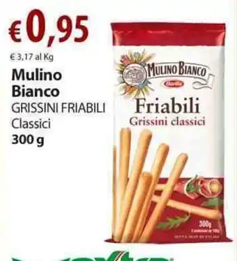 Extra Supermercati Mulino Bianco Grissini Friabili Classici 300g offerta