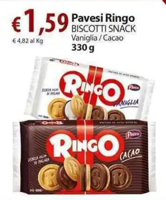 Extra Supermercati Pavesi Ringo Biscotti Snack 330g offerta