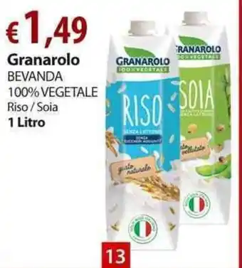 Extra Supermercati Granarolo Bevanda 100% Vegetale 1L offerta