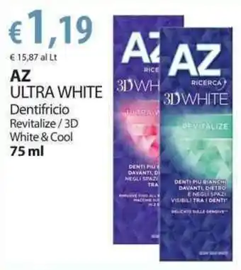 Extra Supermercati Az Ultra White 75ml offerta