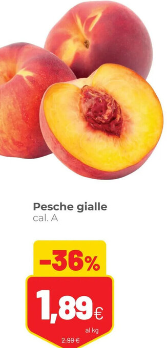 Coop Pesche Gialle offerta