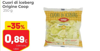 Coop Cuori di iceberg Origine Coop 250 g offerta