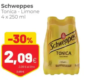 Coop Schweppes Tonica-Limone 4x250 ml offerta