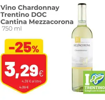 Mezzacorona Vino Chardonnay Trentino DOC Cantina 750 ml