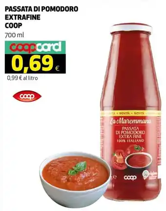 Coop Coop Passata di Pomodoro Extrafine 700 ml offerta