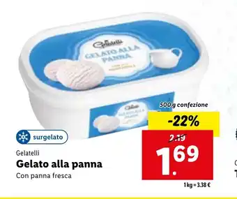 Lidl Gelato alla panna Con panna fresca offerta