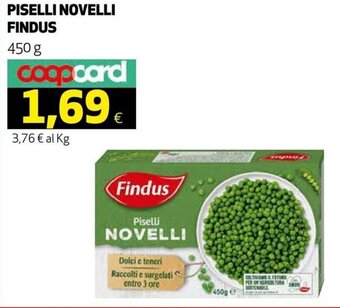 Coop Findus Piselli Novelli 450 g offerta