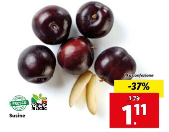 Lidl Susine 1 kg confezione offerta