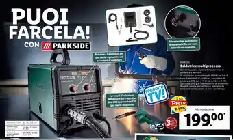 Lidl Parkside Saldatrice multiprocesso offerta