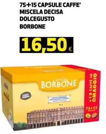 Coop Borbone 75+15 Capsule Caffe' Miscela Decisa Dolcegusto offerta