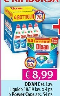 Acqua & Sapone Dixan Detersivo lavatrice offerta